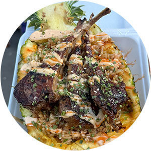 Photo of Loaded Pineapple Lamb Chops from Hibachi in Tha Hood